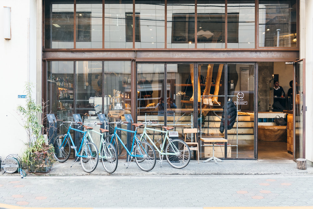 Nui. Hostel & Bar Lounge Looking for a place to stay? This cute hostel comes equipped with tokyobikes and some of the best Japanese beers on tap.